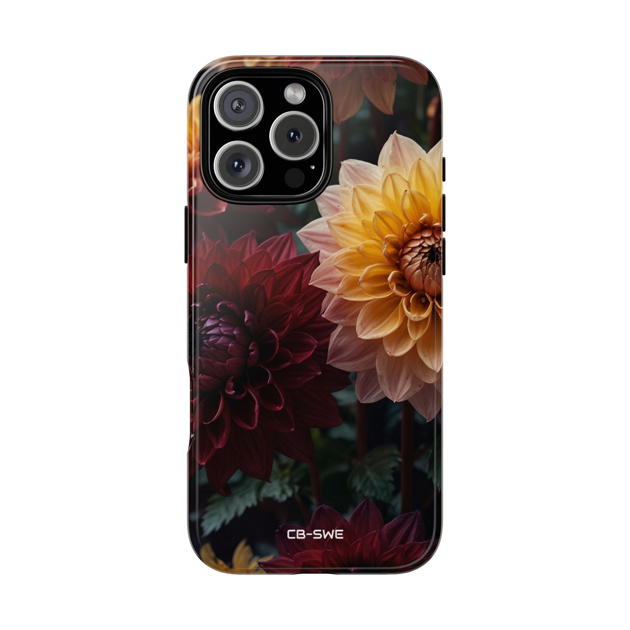Dahlias Embrace Light - iPhone Case