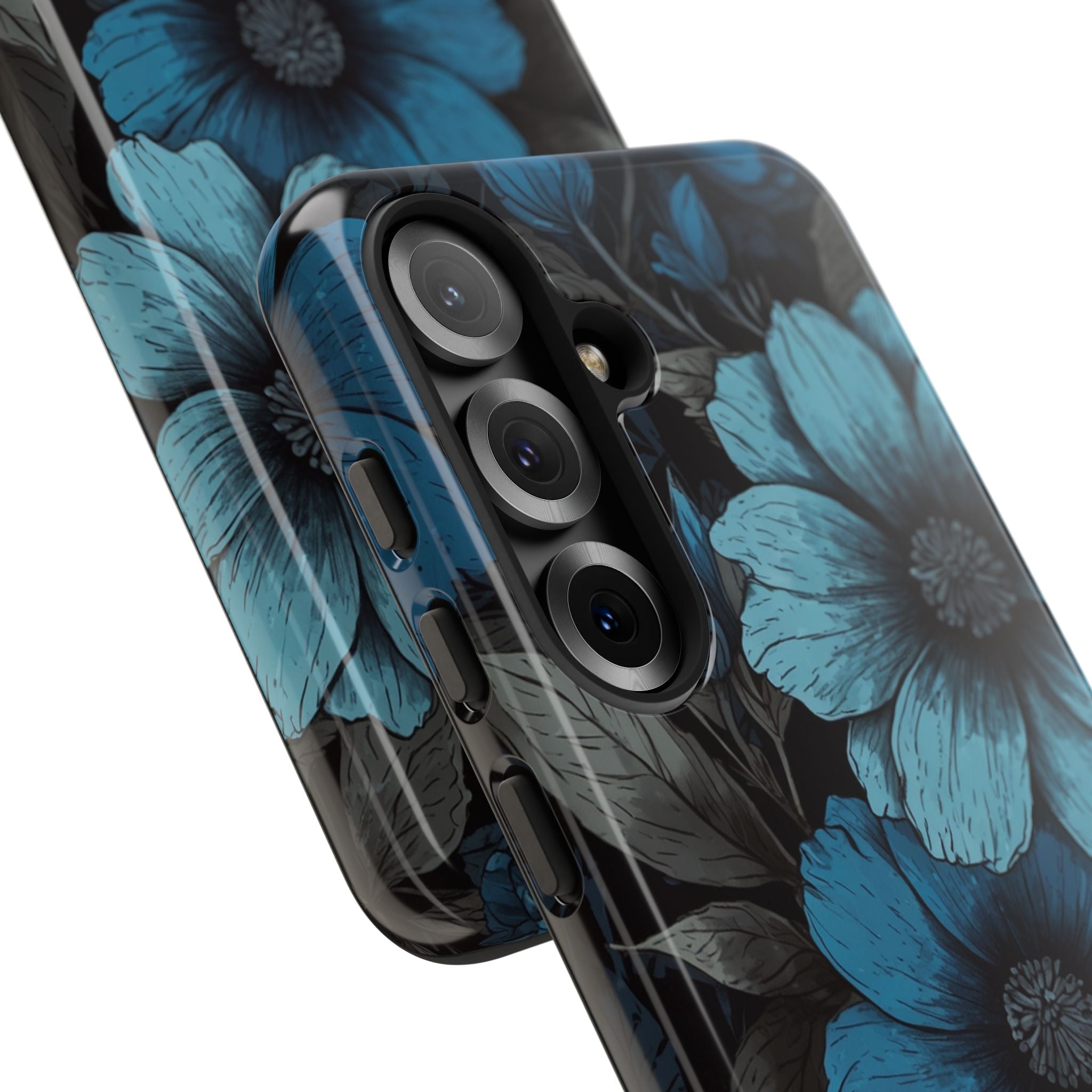 Blue Petal Radiance Samsung S25 Case - Tough