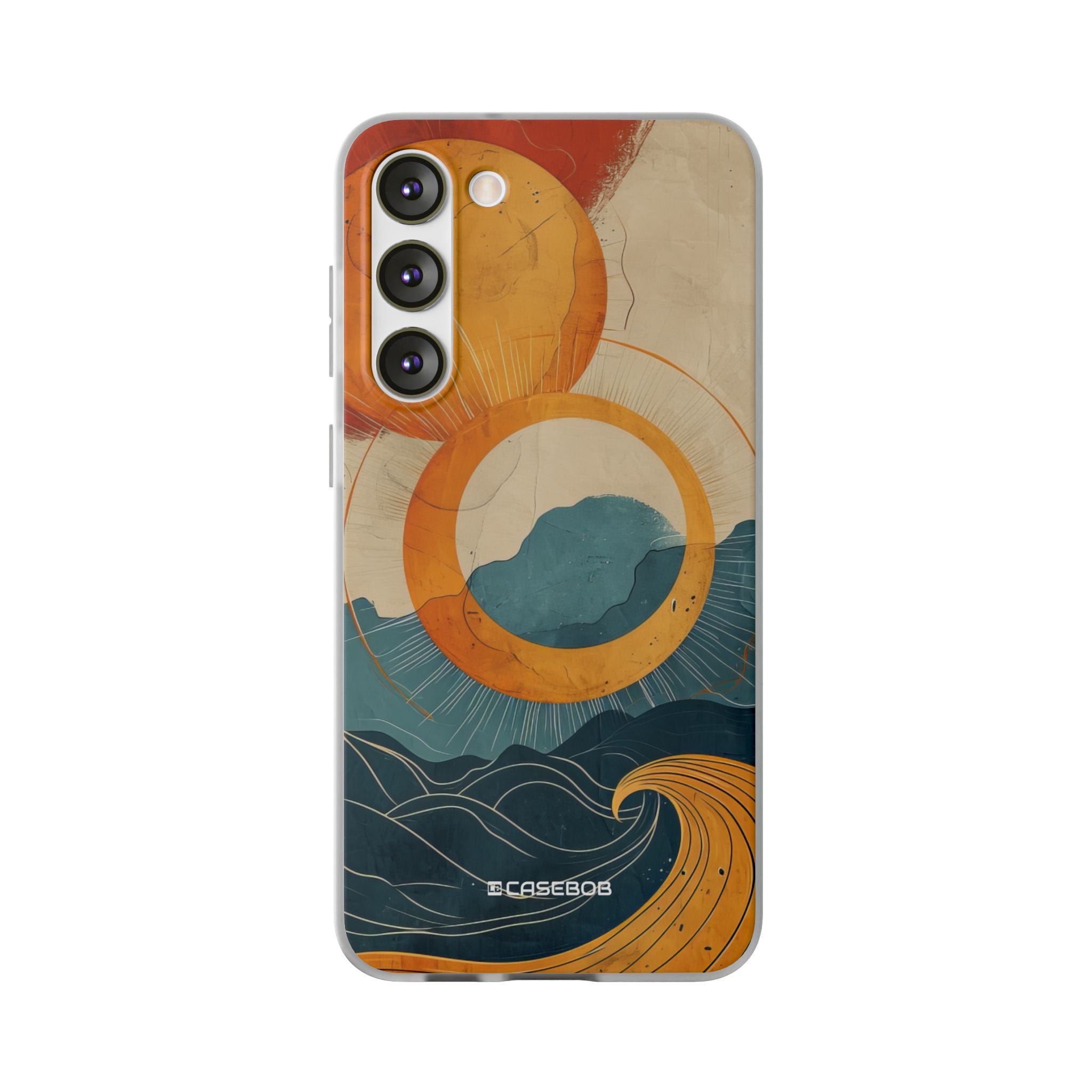 Retro Wave Dynamics | Flexible Phone Case for Samsung Galaxy