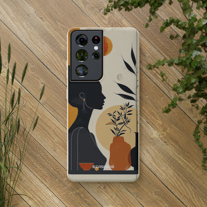 Modern Silhouette Tranquility | Biodegradable Phone Case