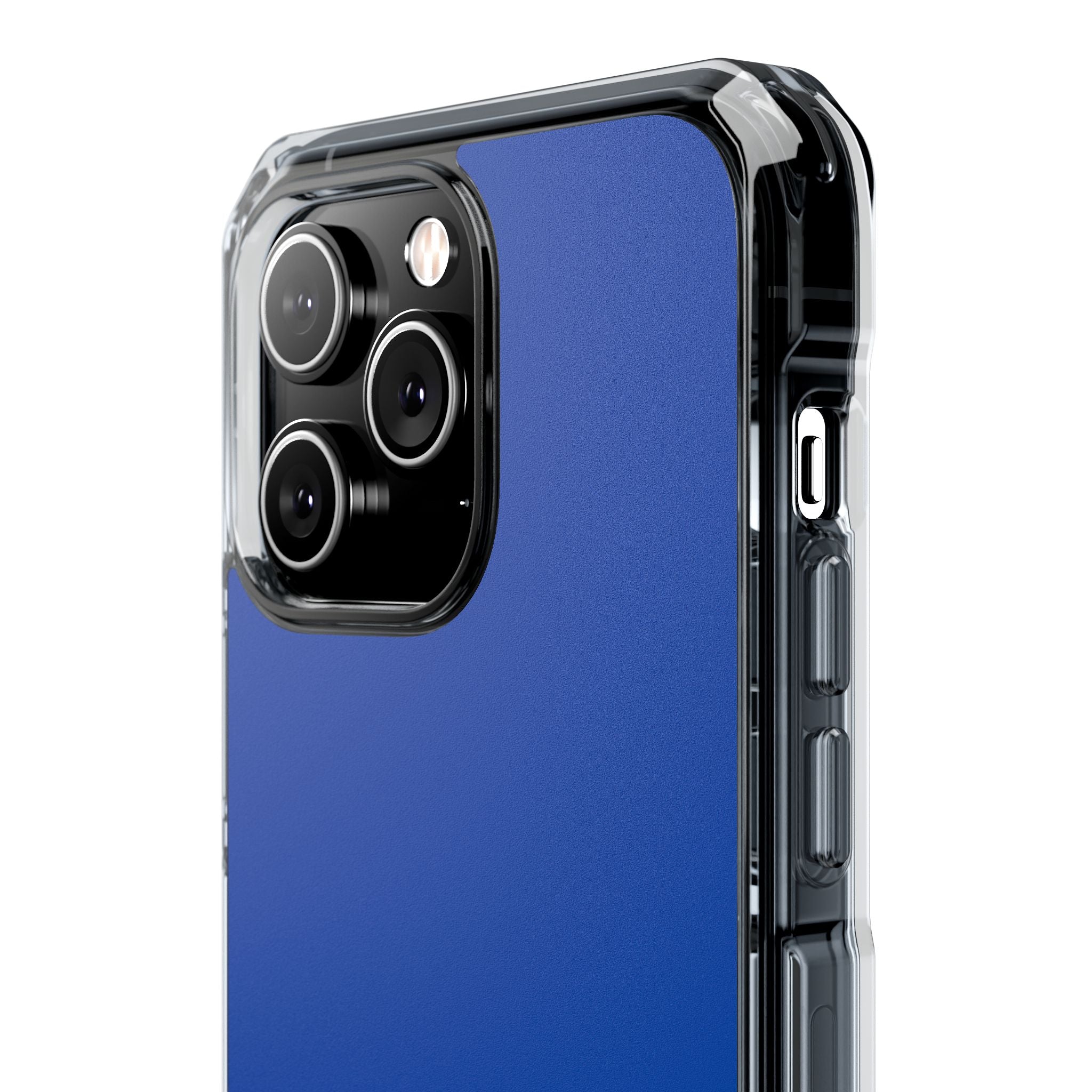 Cobalt Blue - Clear Impact Case for iPhone