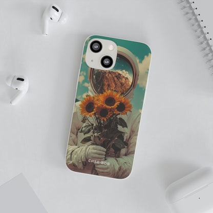 Sunflower Astronaut iPhone 13 mini Case - Soft