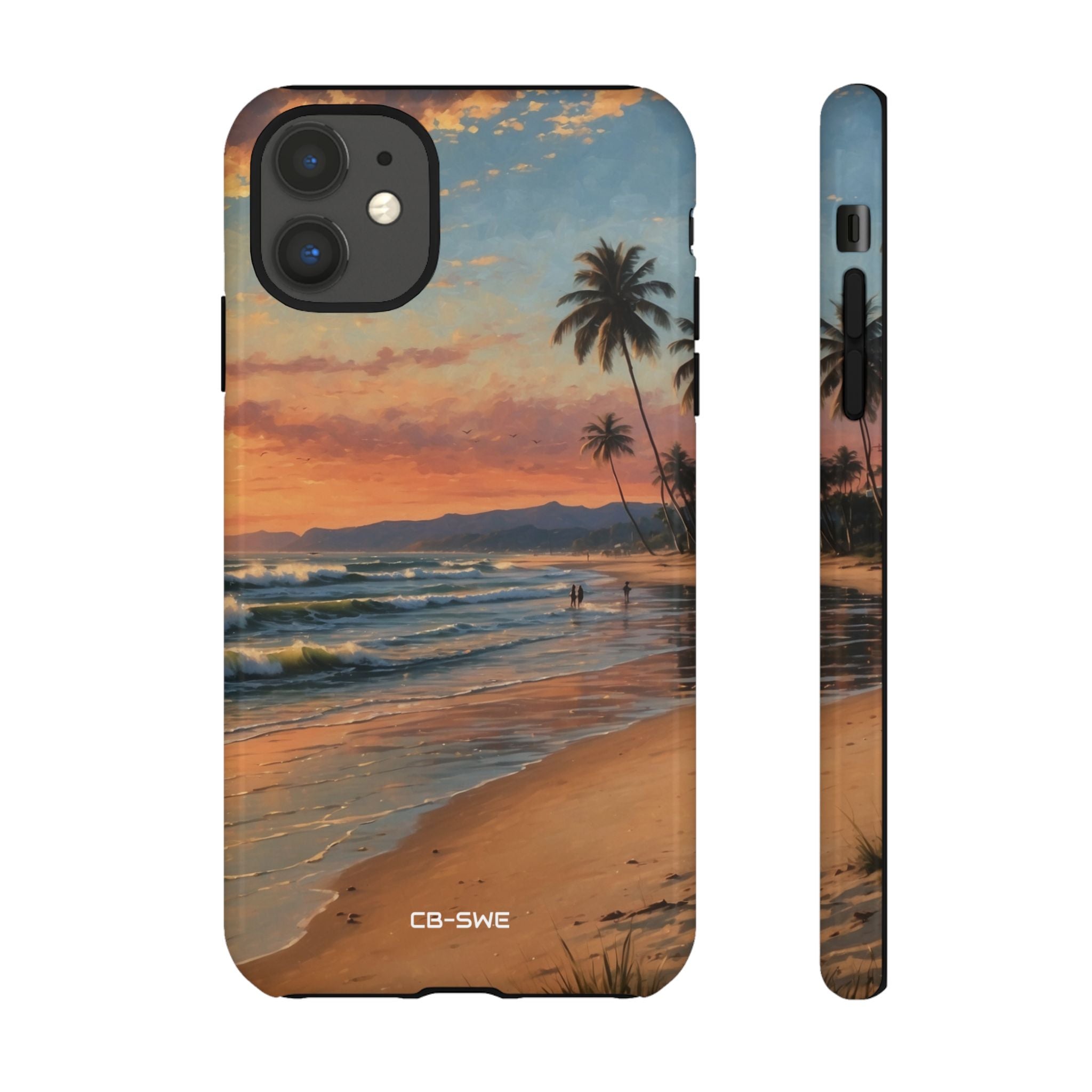 Golden Waves Embrace - iPhone Case
