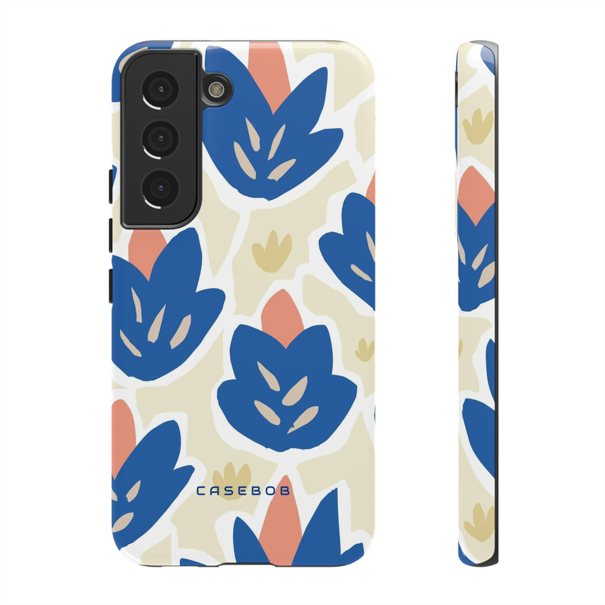 Blue Happy Flower - Protective Phone Case