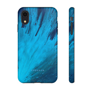 Light Blue Ink Art | Phone Case