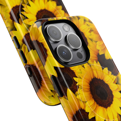 Sunflower Glow iPhone 15 Pro Case - Tough+