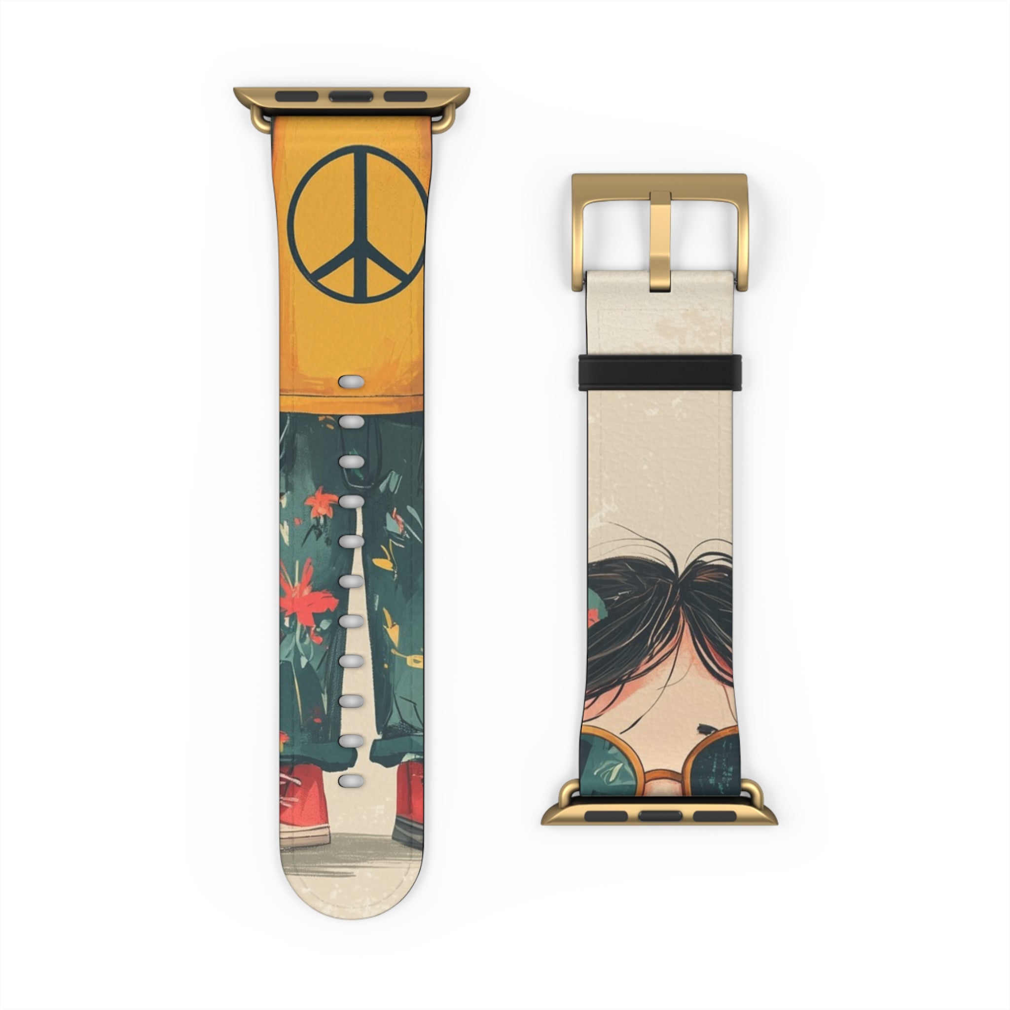 Peace Pigtails - Watch Band