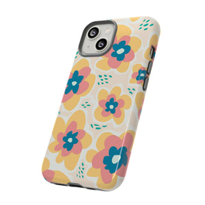 Yellow Happy Flower - Protective Phone Case