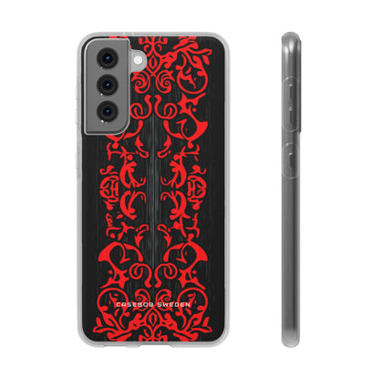 Gothic Crimson Symmetry Samsung S21 - Flexi Phone Case