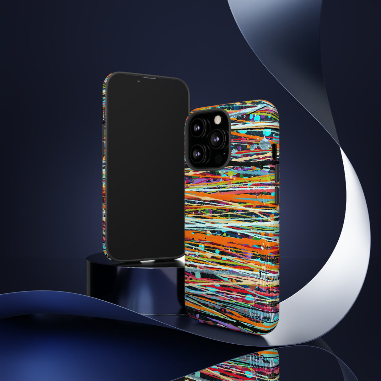 Oil painting - Stripe - Protective Phone Case