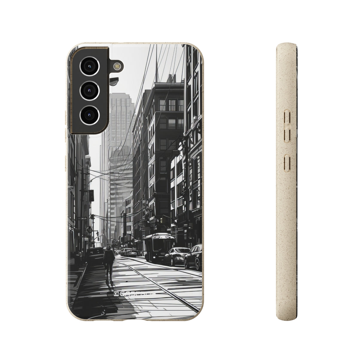 Noir Urban Serenity | Biodegradable Phone Case