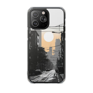 Urban Serenity Glow - Phone Case for iPhone (Clear Impact - Magnetic)