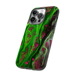 Toxic Green Ink Art iPhone Case (Protective) Phone Case