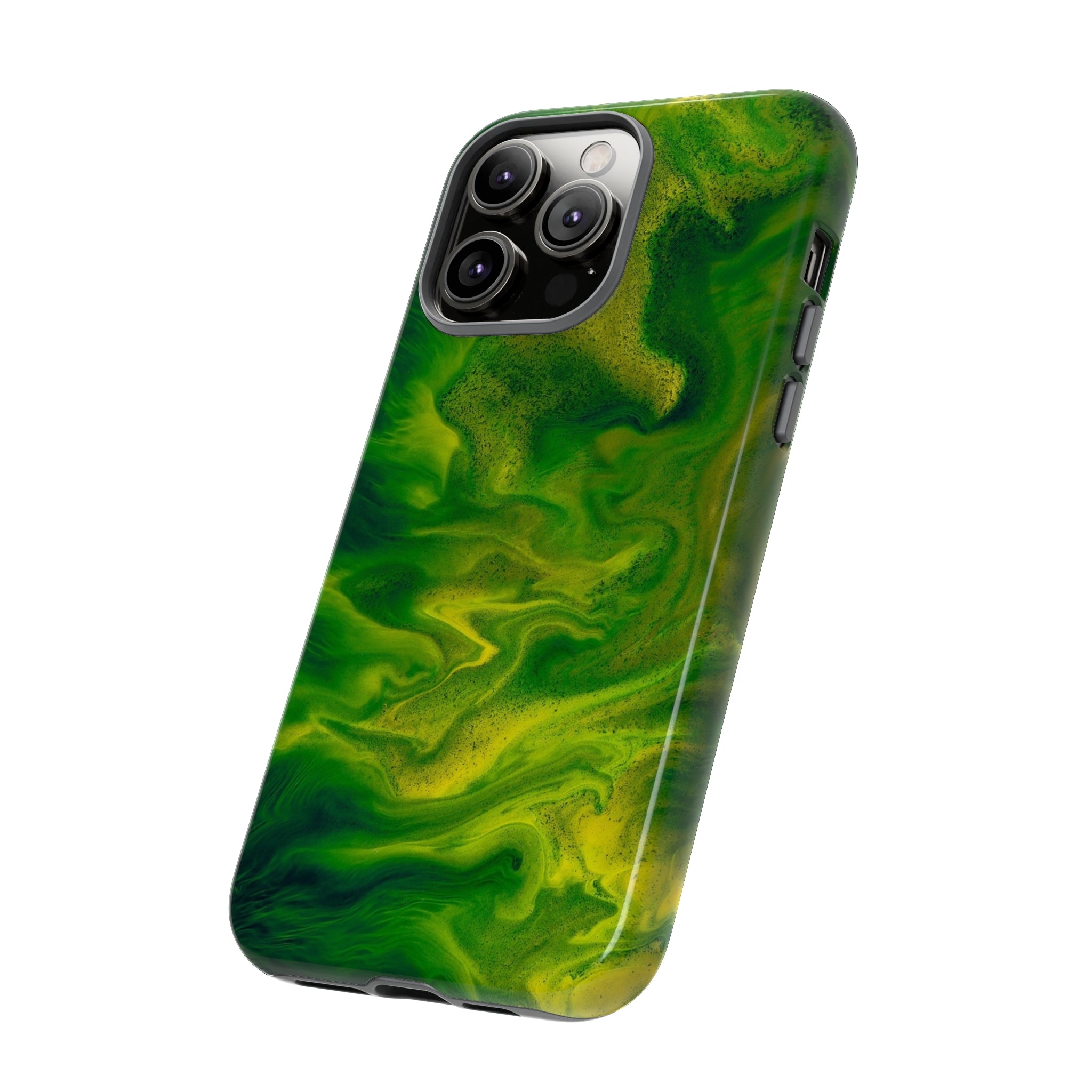 Green Smoke Ink Art iPhone Case (Protective) Phone Case