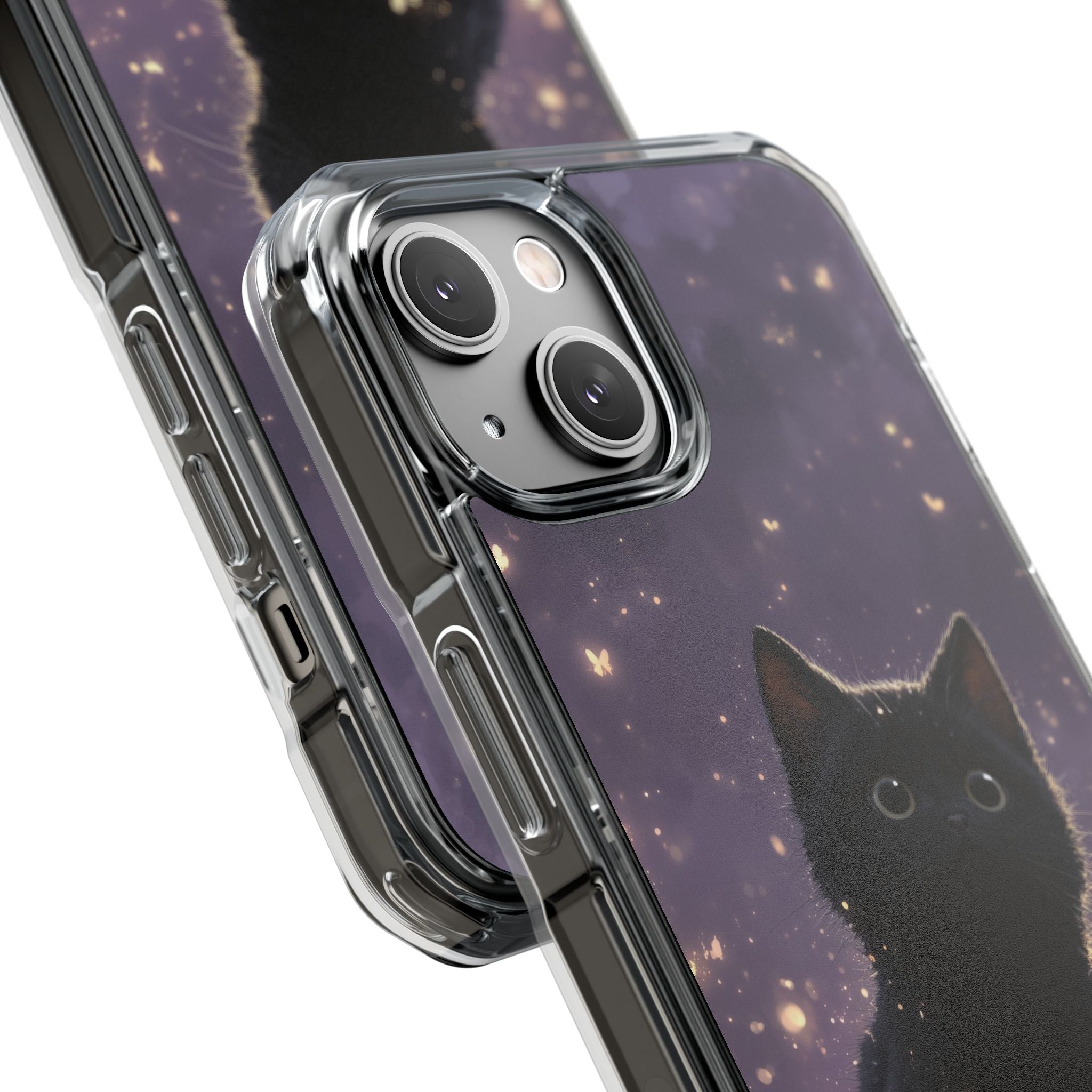 Whimsical Cat Soars iPhone Case - Impact