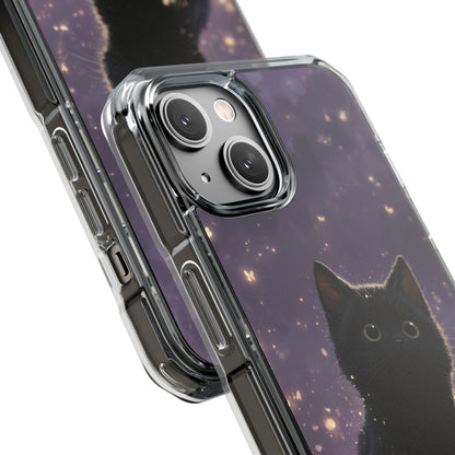 Whimsical Cat Soars iPhone Case - Impact