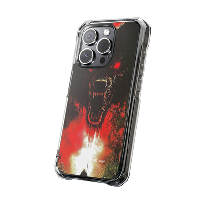 Bloodmoon Wolf's Lament iPhone 15 - Clear Impact Phone Case