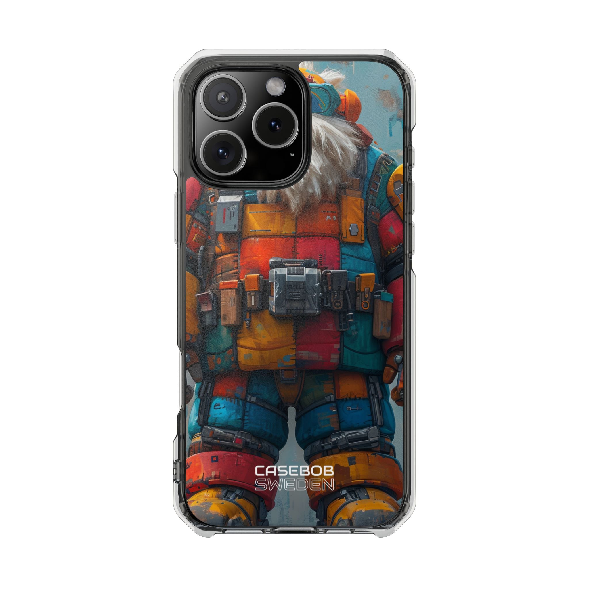 Whimsical Robot Wanderer iPhone 16 - Impact Clear+