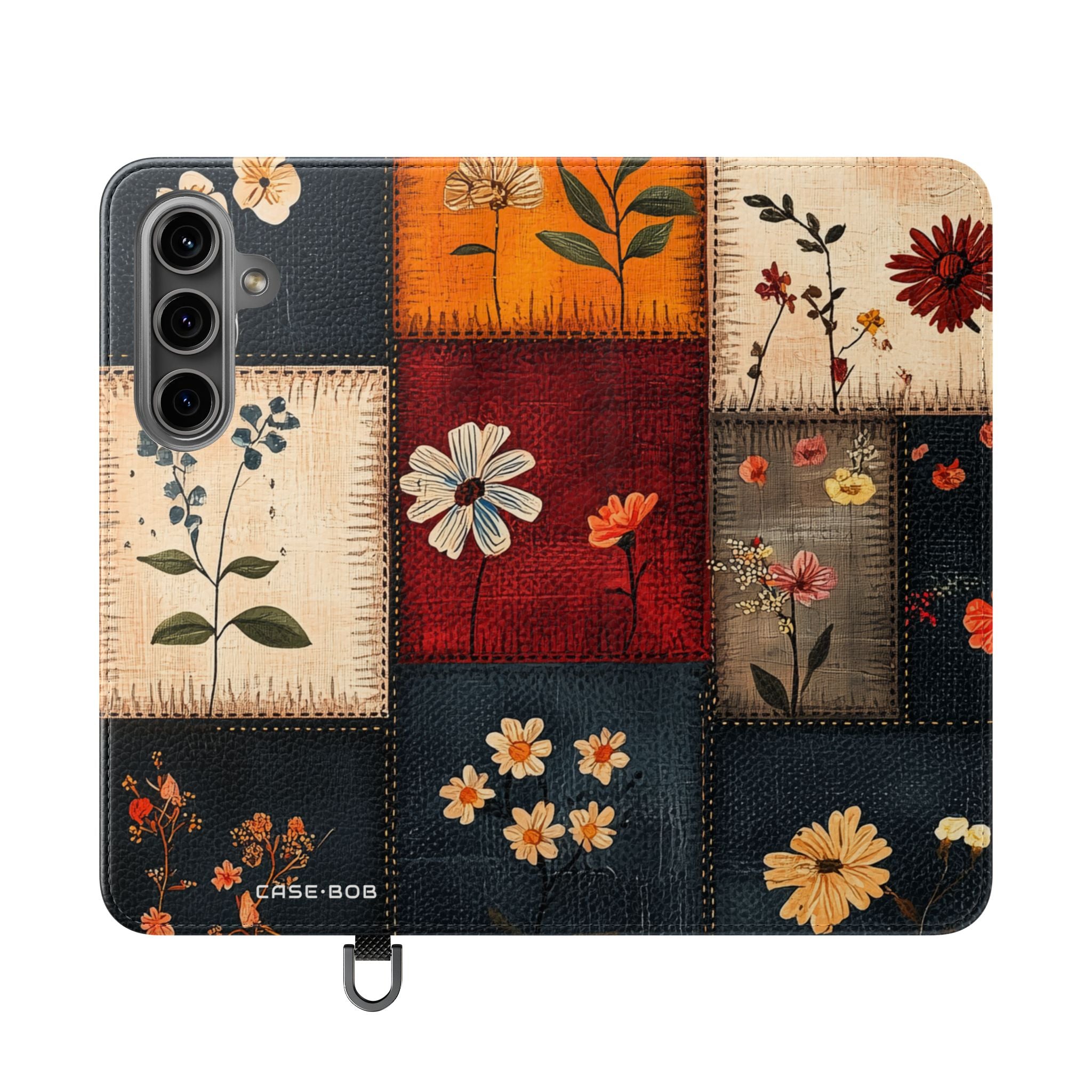 Patchwork Blooms - Samsung S24 Case - Wallet