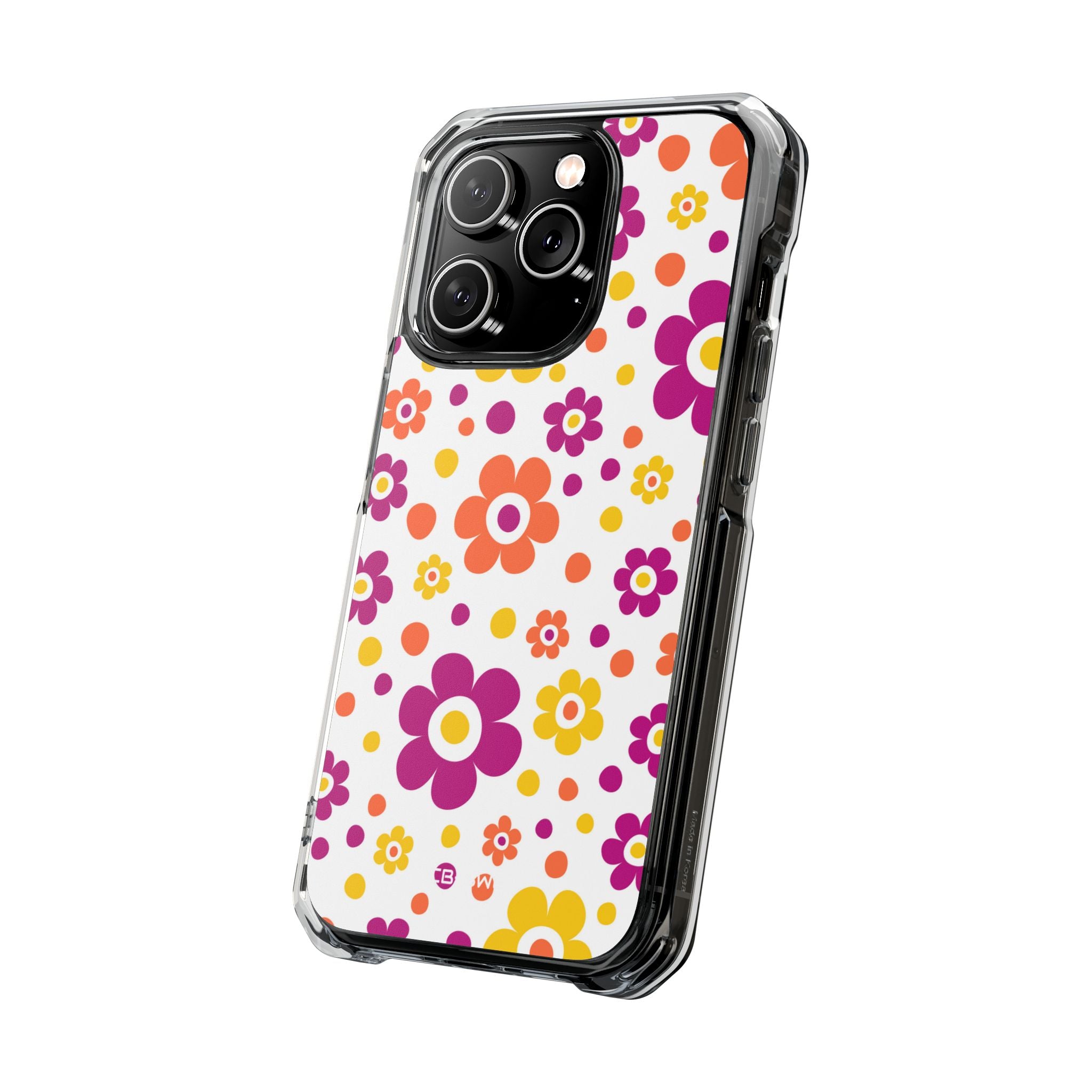 Retro Floral Playfulness iPhone Case - Impact