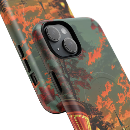 Mid-Century Nostalgia Streetscape iPhone 15 | Tough+ Phone Case