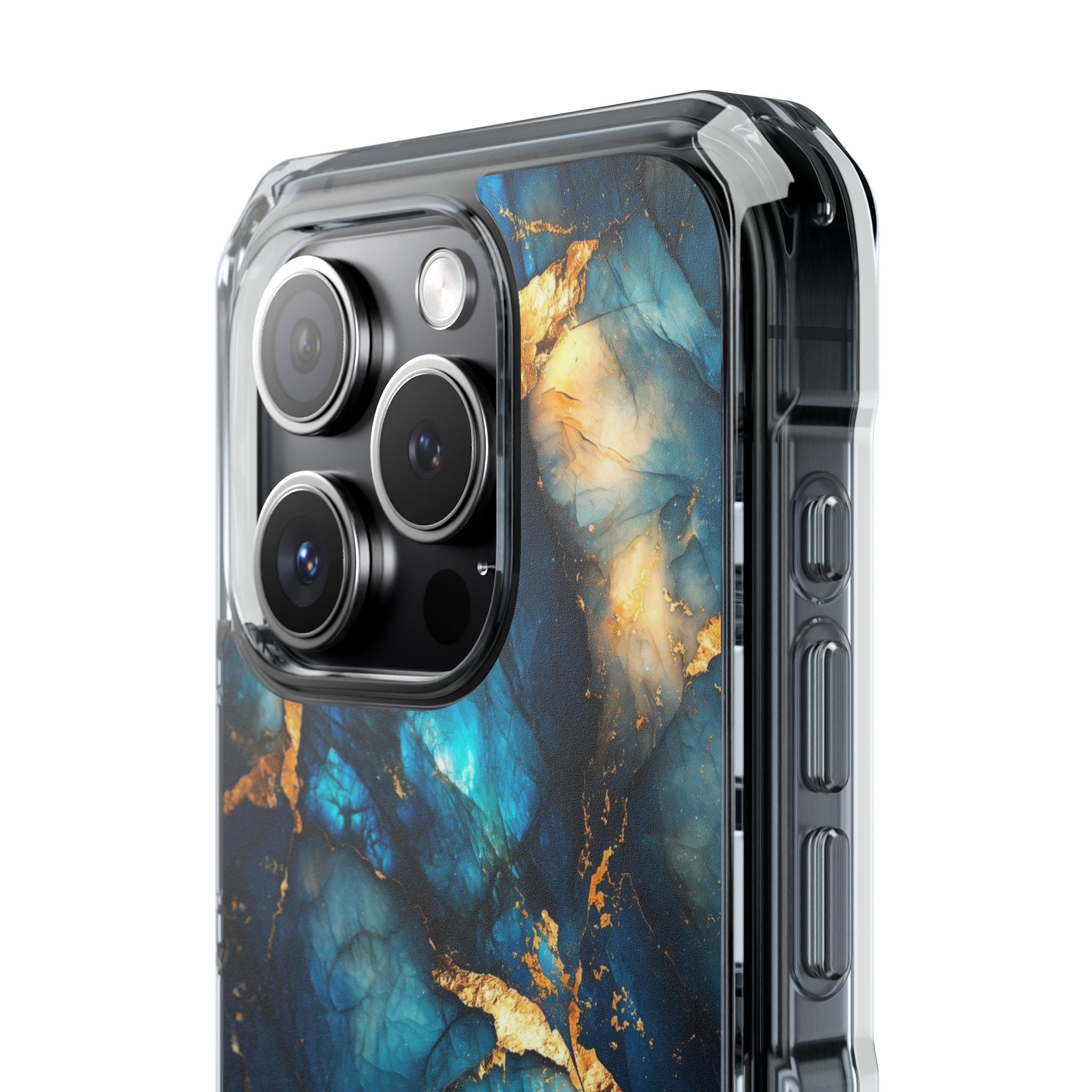 Luminous Gold Veins iPhone Case - Impact