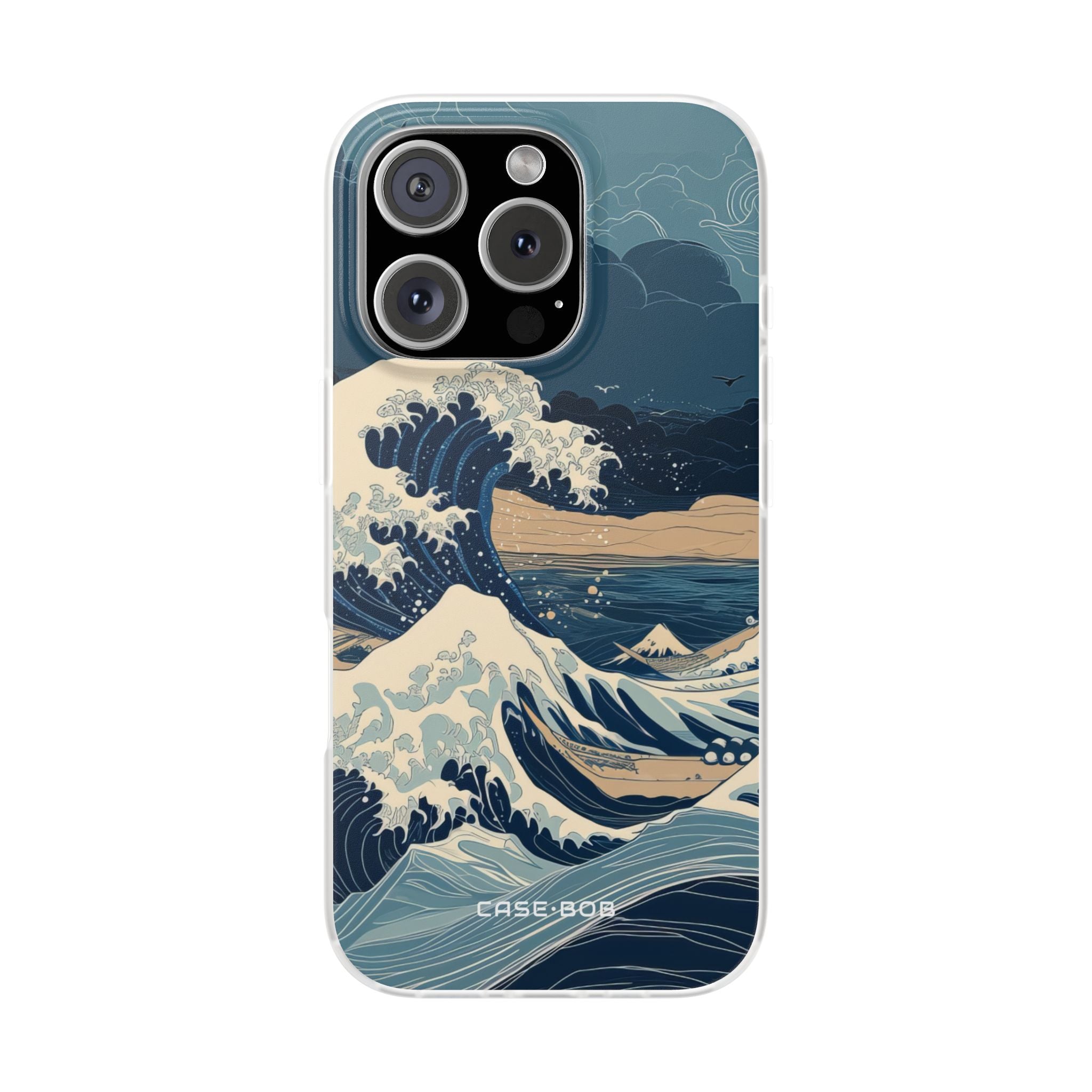 Cresting Blue Wave iPhone 16 Pro Case - Soft