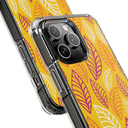 Vibrant Leaf Symphony iPhone Case - Impact