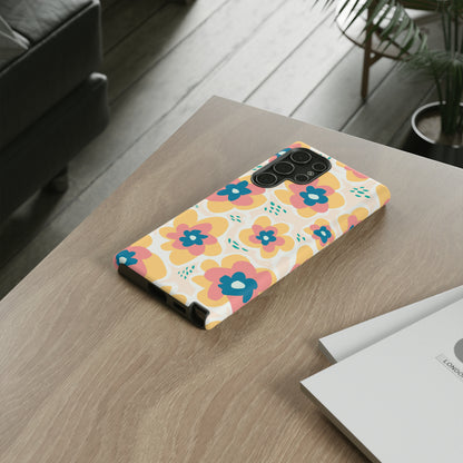 Yellow Happy Flower - Protective Phone Case