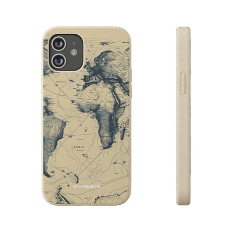 Vintage World Map | Biodegradable Phone Case