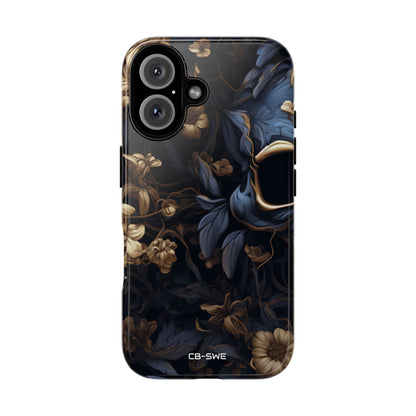 Gothic Floral Skull - iPhone Case