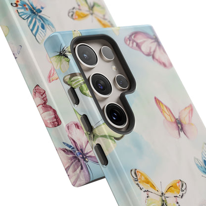 Watercolor Butterfly Bliss - Tough Samsung S24 Phone Case