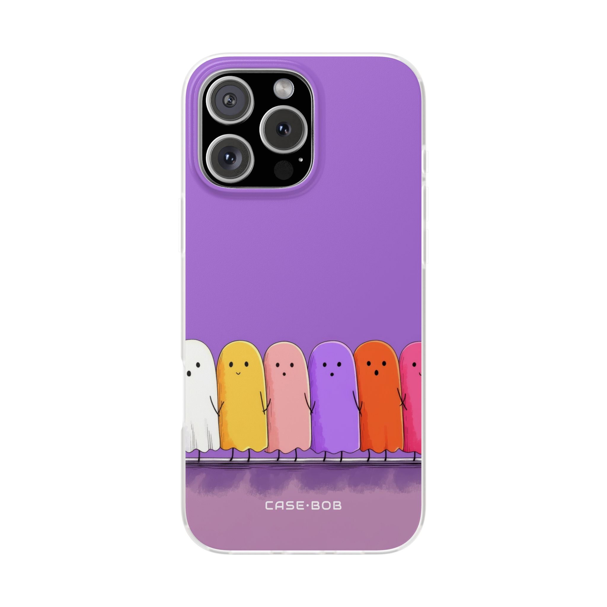 Colorful Ghosts iPhone 16 Pro Max Case - Soft