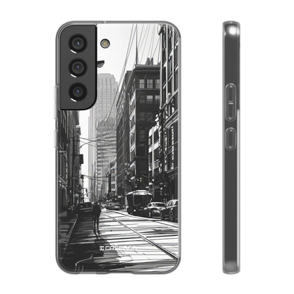 Noir Urban Serenity | Flexible Phone Case for Samsung Galaxy