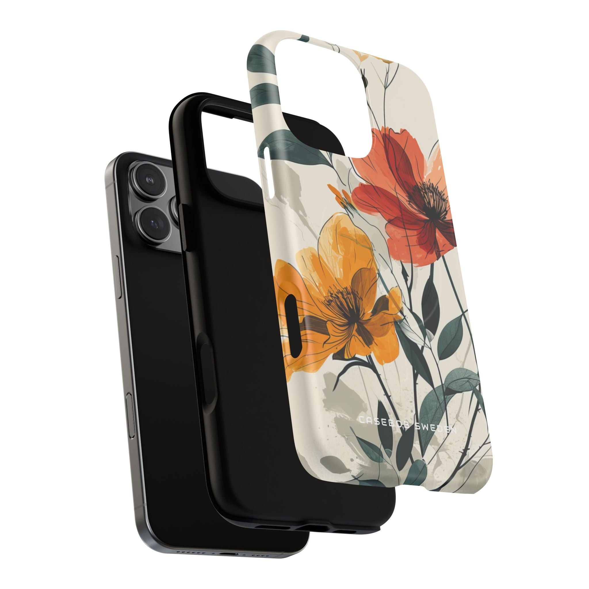 Elegant Floral Harmony iPhone 16 | Tough+ Phone Case