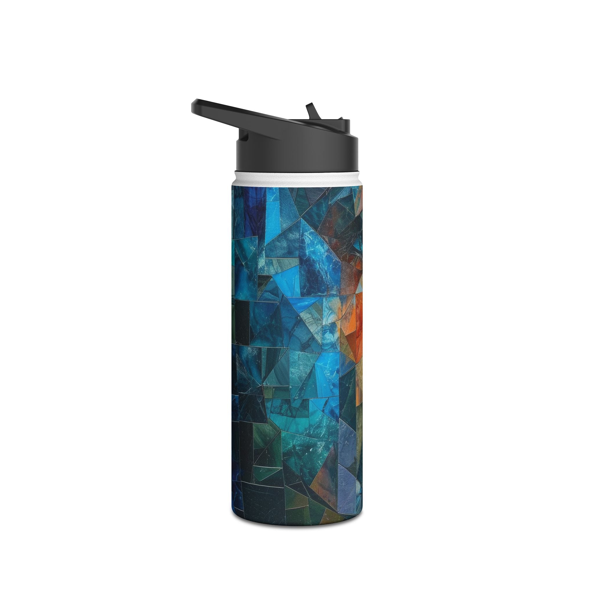Mosaic Gaze Blue - Stainless Steel Water Bottle