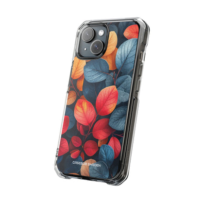 Vibrant Nature Leaves - Clear Impact iPhone 15 Phone Case