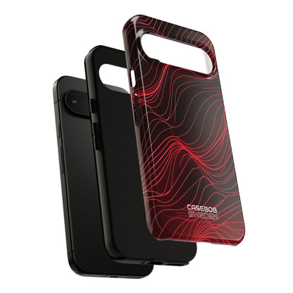 Crimson Waveform Flow Google Pixel 9 - Tough