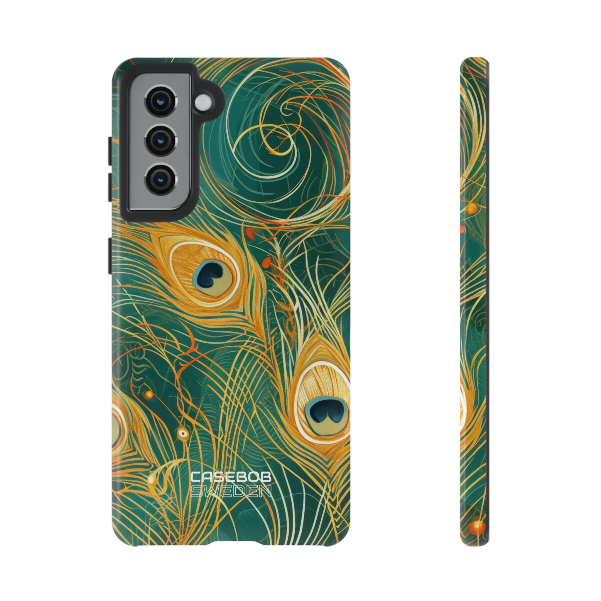 Remolino Vibrante de Pavo Real Samsung S21 - Tough