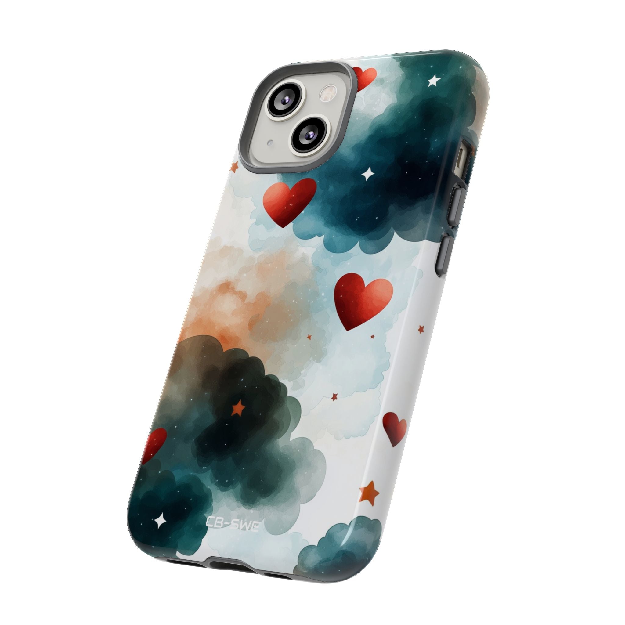 Floating Hearts Dance - iPhone Case