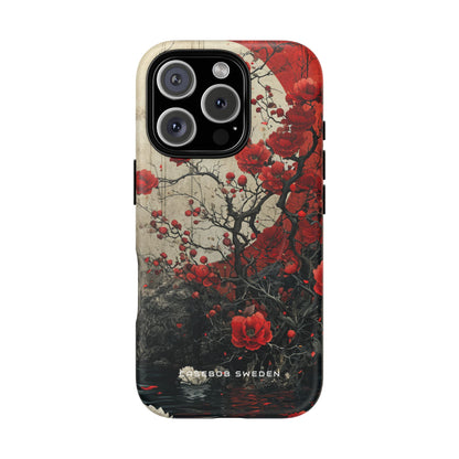 Zen Blossoms in Moonlight iPhone 16 | Tough+ Phone Case