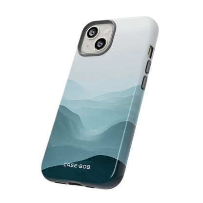 Teal Mist Mountains iPhone 14 Case - Tough