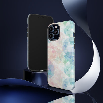 Geometric Intricacy: Pastel Precision - Protective Phone Case