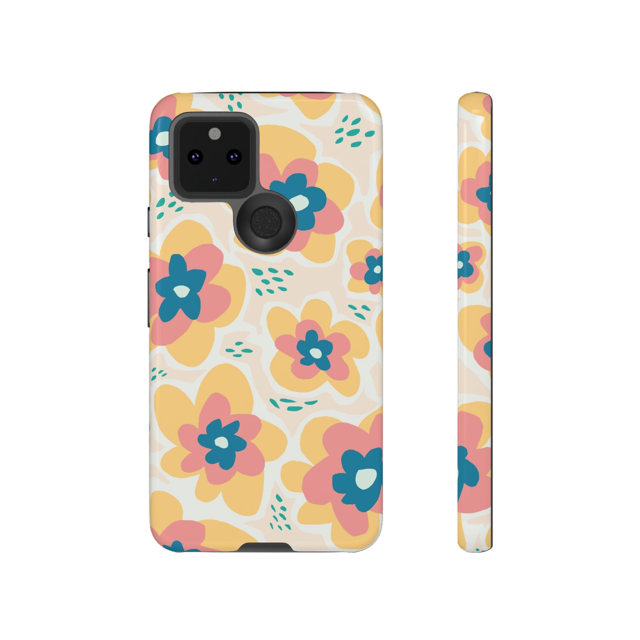 Yellow Happy Flower - Protective Phone Case