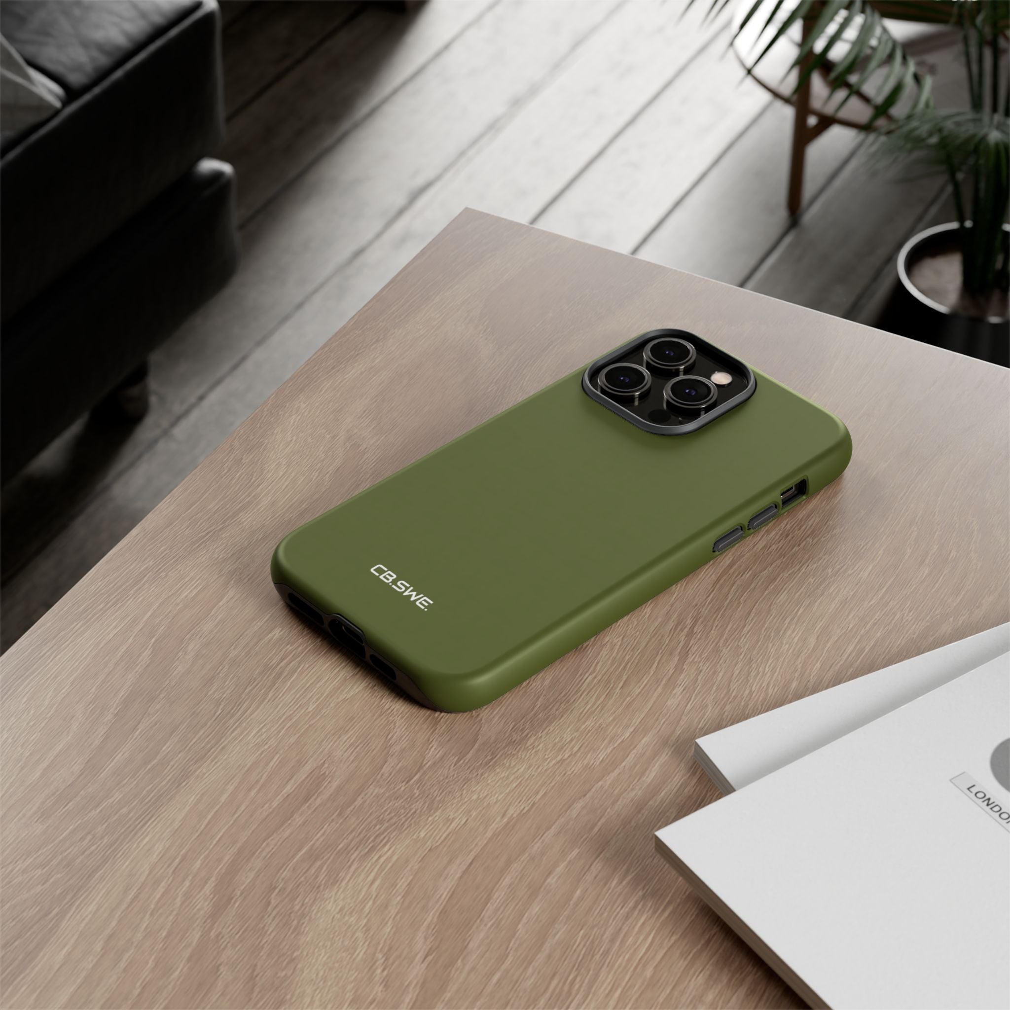 Armeegrüne iPhone-Hülle – Robust