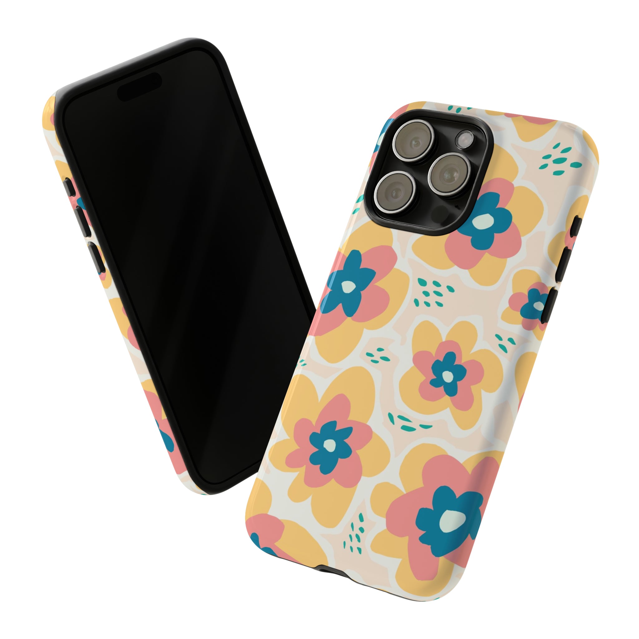 Yellow Happy Flower - Protective Phone Case