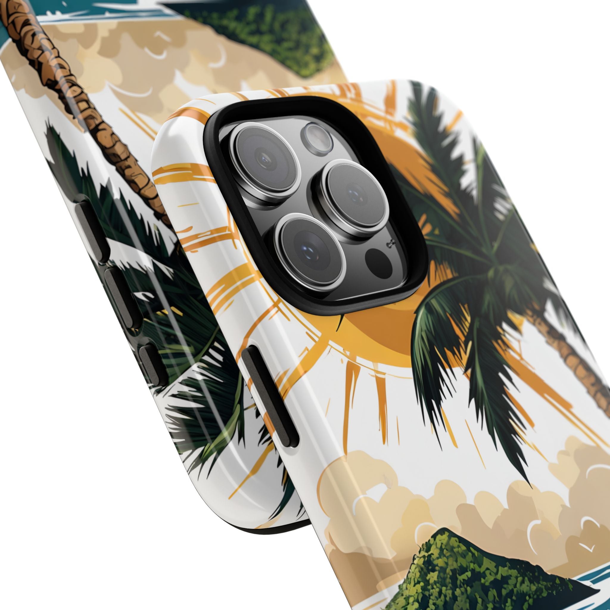 Sunny Palm Breeze iPhone 16 Pro Max Case - Tough