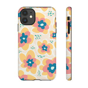 Yellow Happy Flower - Protective Phone Case