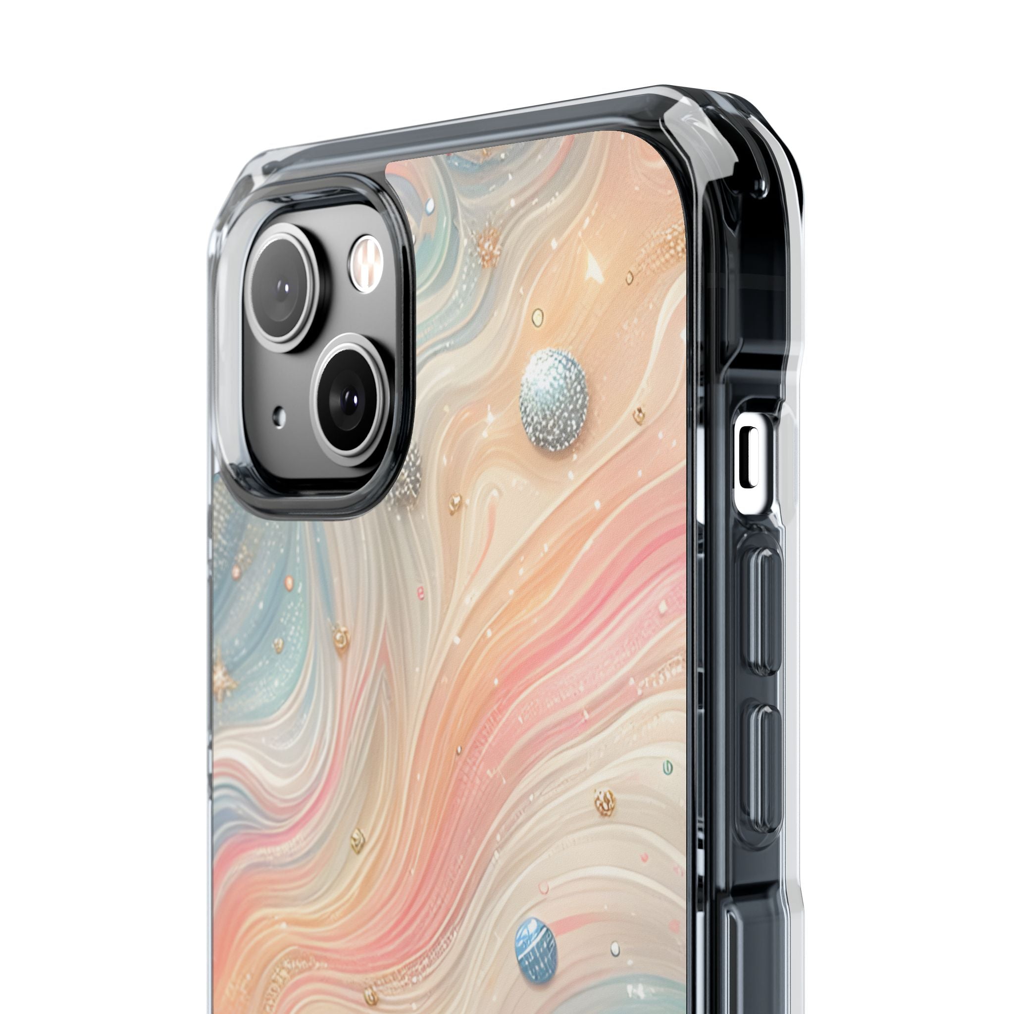 Iridescent Swirls iPhone 14 Plus Case - Impact