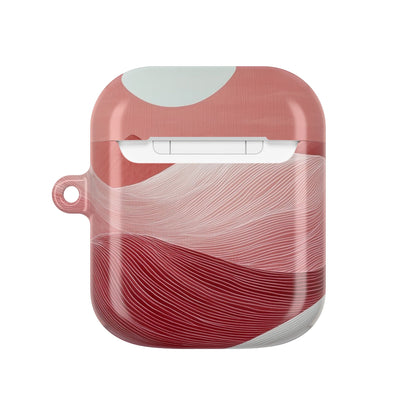 White Orb Dunes - AirPods Case